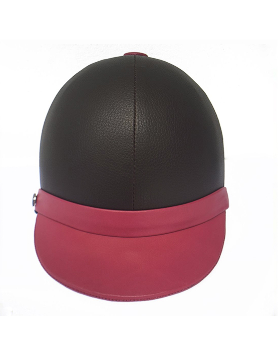RIDING HELMET IN LEATHER – SPIRIT OF JUMPING