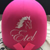 Casco equitacion personalizado_fucsia 2
