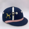 Casco spirit of polo azul y rosa 3