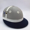 Casco spirit of polo gris, azul y blanco 2