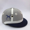 Casco spirit of polo gris, azul y blanco 3
