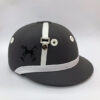 Casco spirit of polo gris y blanco 3