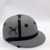 Casco spirit of polo gris y negro 2