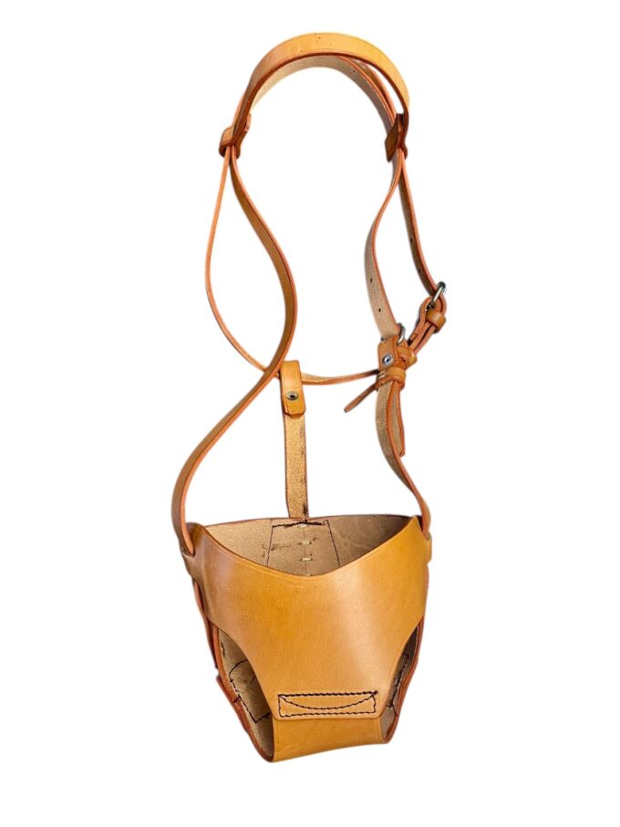 Leather Horse Muzzle trompeta de cuero caballo 1