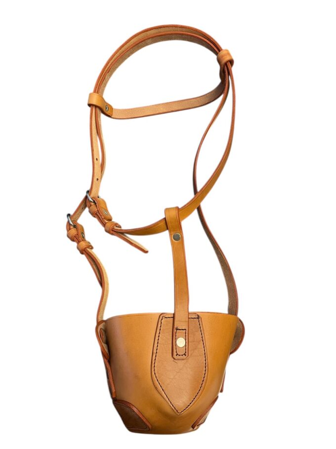 Leather Horse Muzzle trompeta de cuero caballo 2
