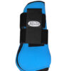 Neopren and plastic front leg + leg protections_blue_FRONT