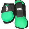Neopren and plastic front leg + leg protections_green