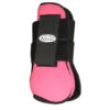 Neopren and plastic front leg + leg protections_pink_FRONT